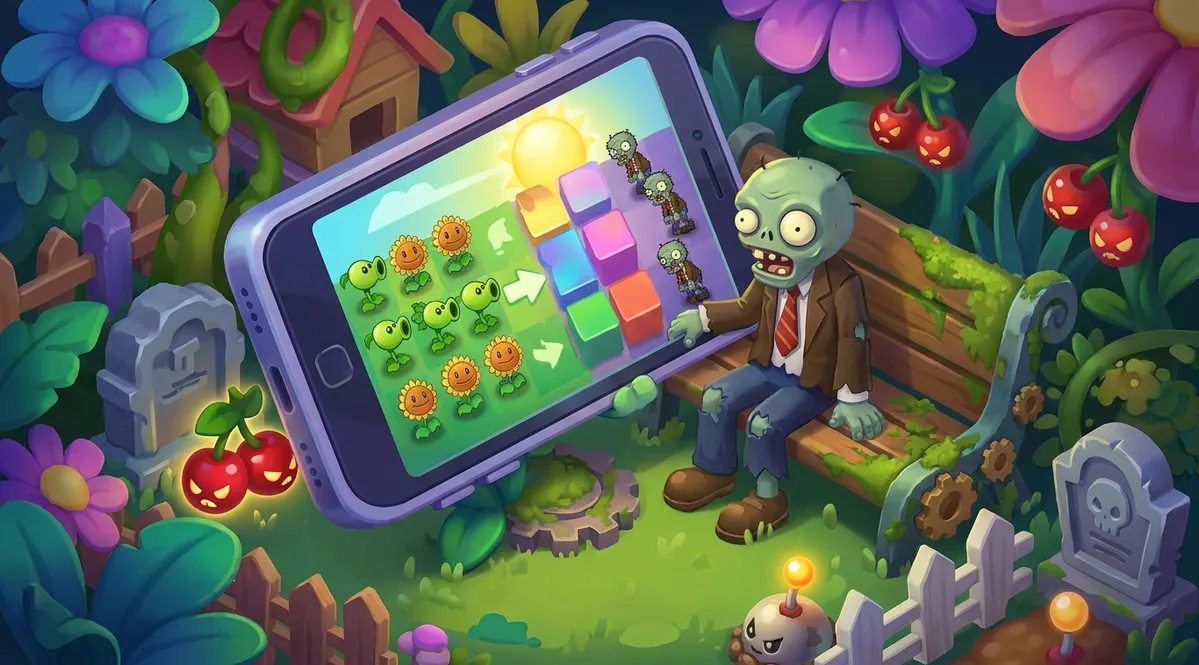 Plants vs. Zombies in a mobile browser